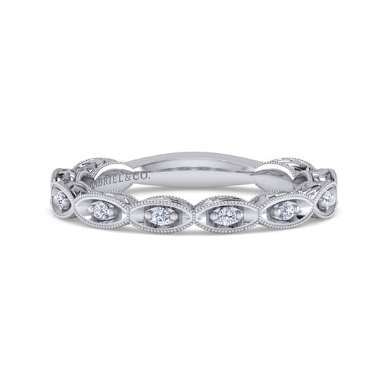 Gabriel - 14K White Gold Matching Wedding Band