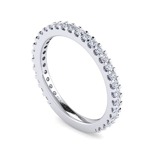 14K White Gold Matching Wedding Band