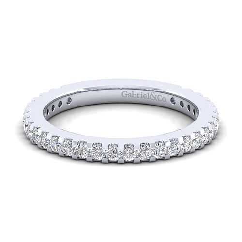 14K White Gold Matching Wedding Band