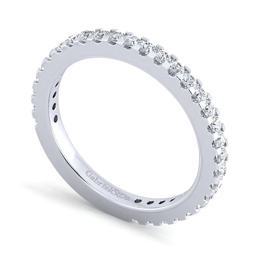 14K White Gold Matching Wedding Band