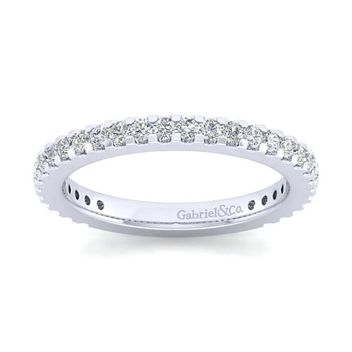 14K White Gold Matching Wedding Band