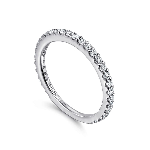 14K White Gold Matching Wedding Band