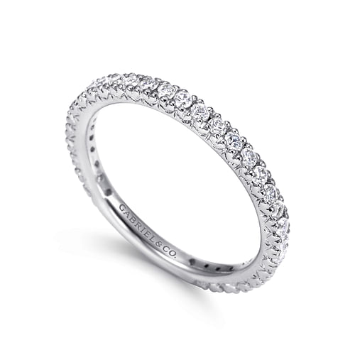 14K White Gold Matching Wedding Band