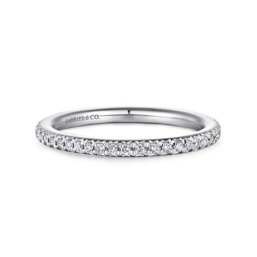 14K White Gold Matching Wedding Band