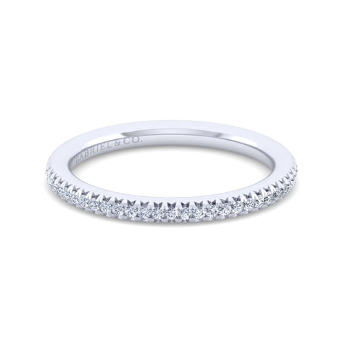 14K White Gold Matching Wedding Band