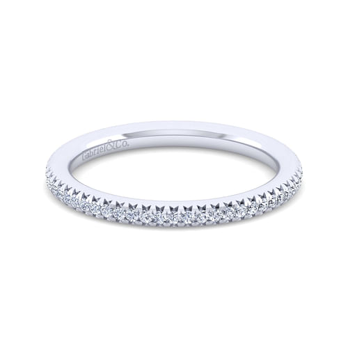 14K White Gold Matching Wedding Band