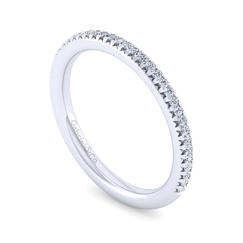 14K White Gold Matching Wedding Band