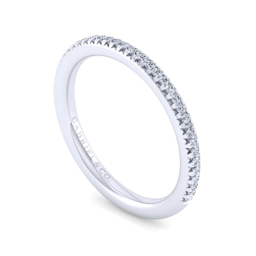 14K White Gold Matching Wedding Band