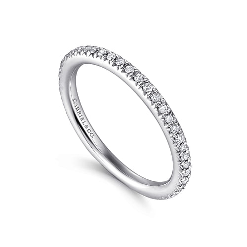 14K White Gold Matching Wedding Band