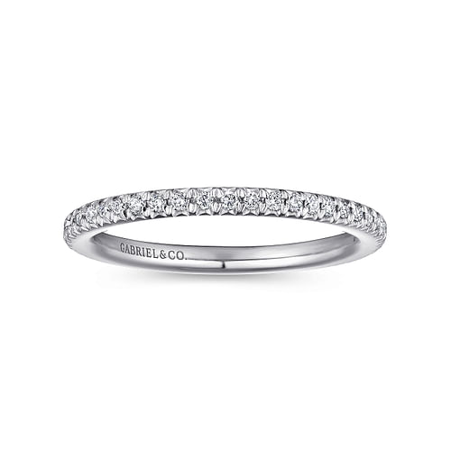 14K White Gold Matching Wedding Band