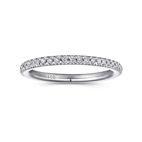 14K White Gold Matching Wedding Band