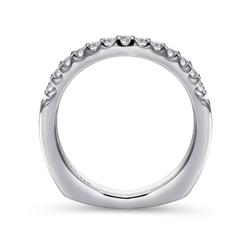 14K White Gold Matching Wedding Band
