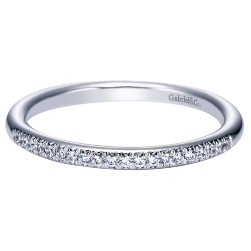 14K White Gold Matching Wedding Band