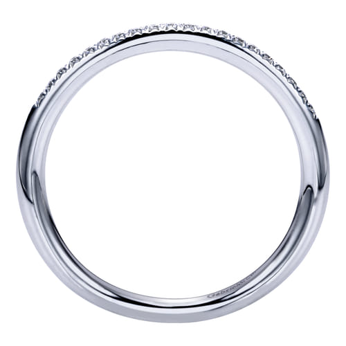 14K White Gold Matching Wedding Band