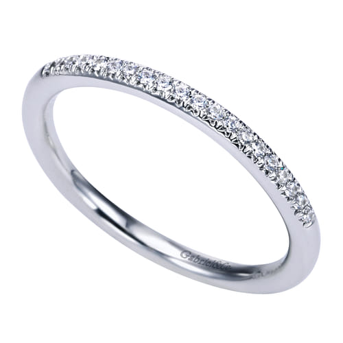 14K White Gold Matching Wedding Band
