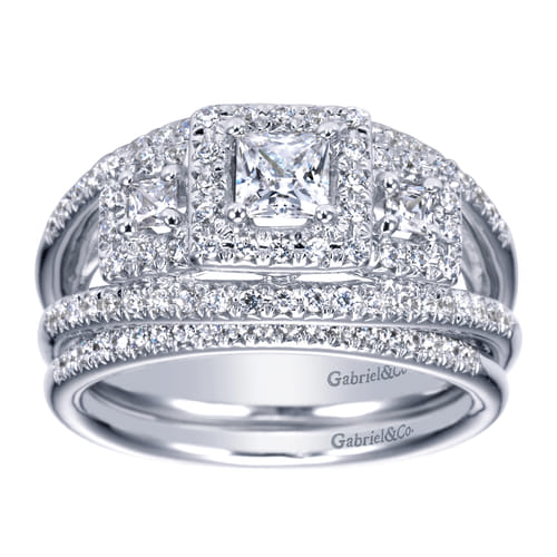 14K White Gold Matching Wedding Band