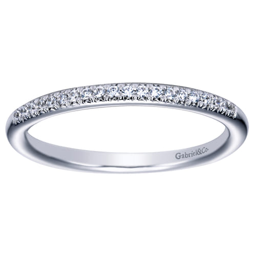 14K White Gold Matching Wedding Band