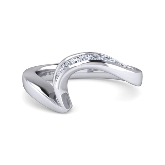 Gabriel - 14K White Gold Matching Wedding Band