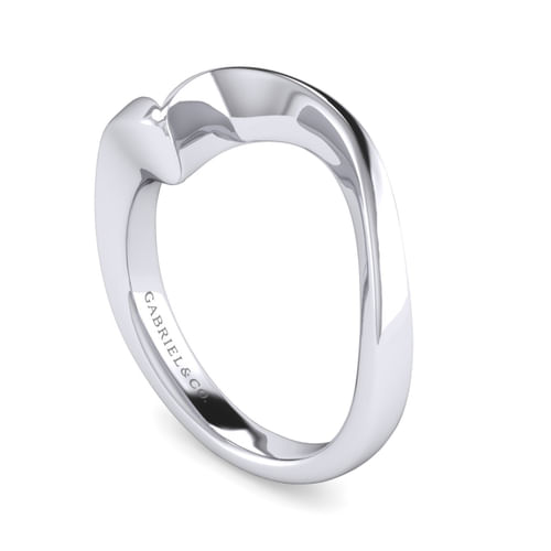 14K White Gold Matching Wedding Band