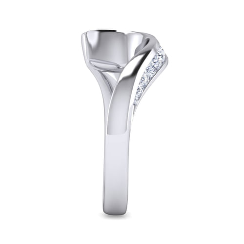 14K White Gold Matching Wedding Band