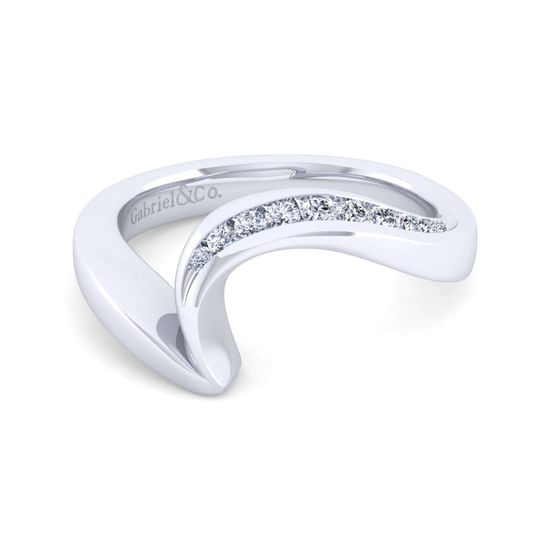 Gabriel - 14K White Gold Matching Wedding Band
