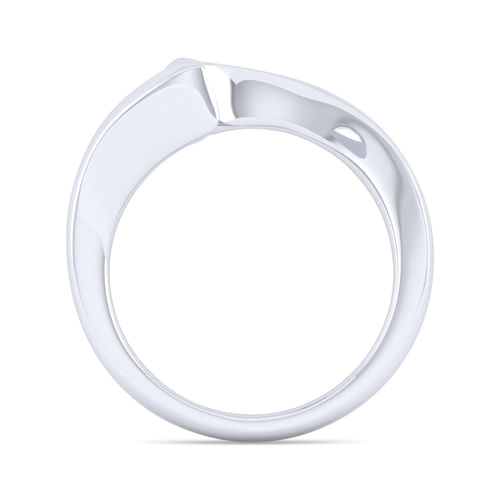 14K White Gold Matching Wedding Band
