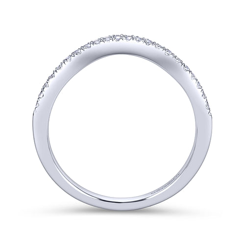 14K White Gold Matching Wedding Band