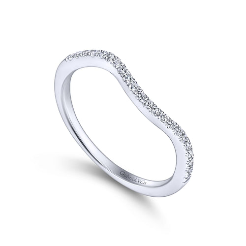 14K White Gold Matching Wedding Band