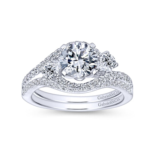 14K White Gold Matching Wedding Band