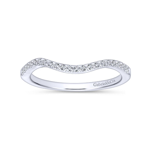 14K White Gold Matching Wedding Band