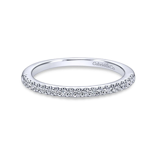 14K White Gold Matching Wedding Band