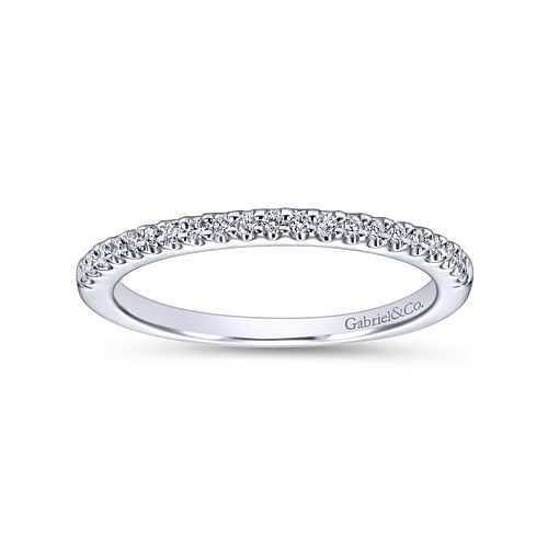 14K White Gold Matching Wedding Band