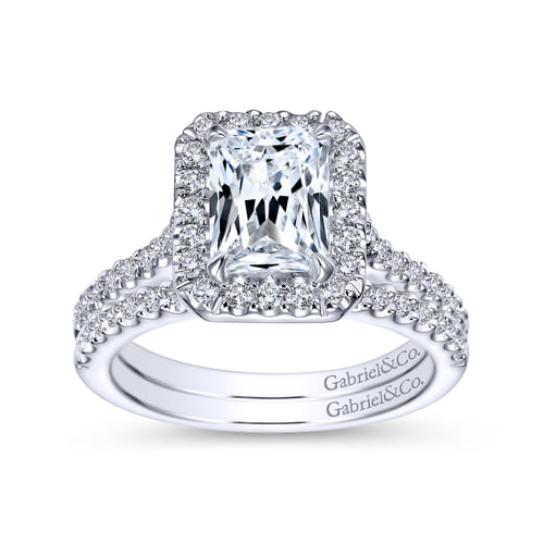 14K White Gold Matching Wedding Band