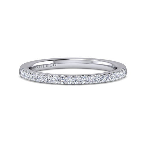 14K White Gold Matching Wedding Band