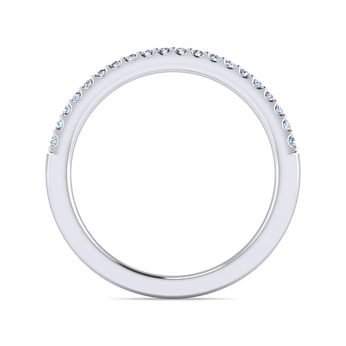 14K White Gold Matching Wedding Band