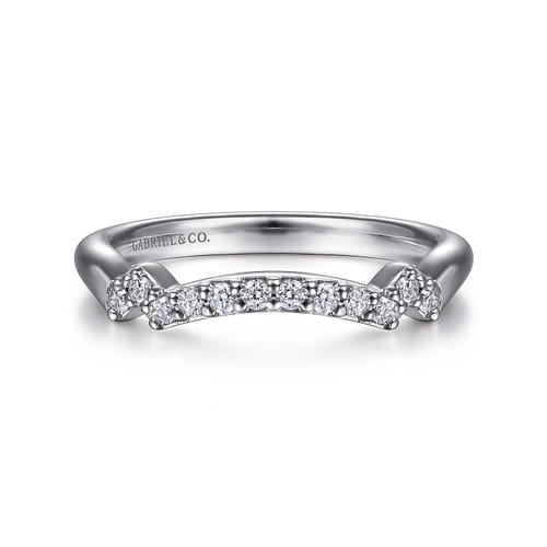 14K White Gold Matching Wedding Band