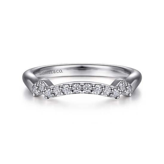 Gabriel - 14K White Gold Matching Wedding Band Gabriel - 14K White Gold Matching Wedding Band