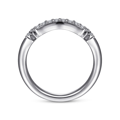 14K White Gold Matching Wedding Band