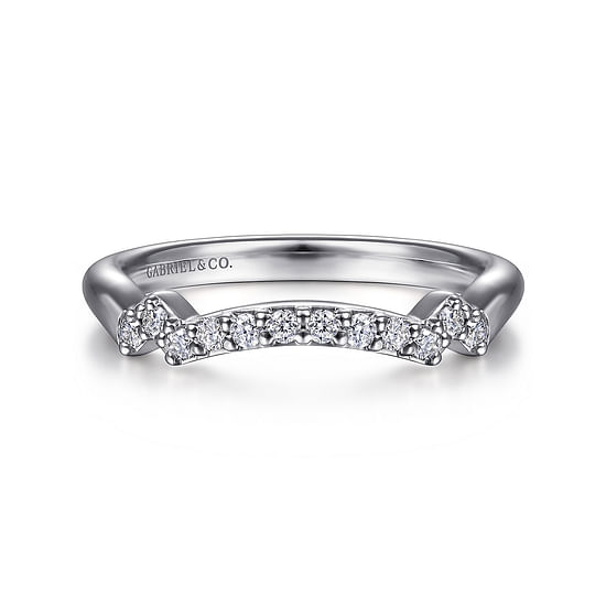 Gabriel - 14K White Gold Matching Wedding Band