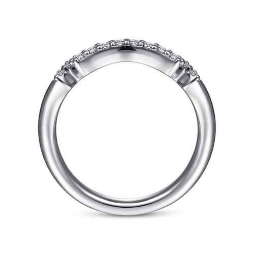 14K White Gold Matching Wedding Band