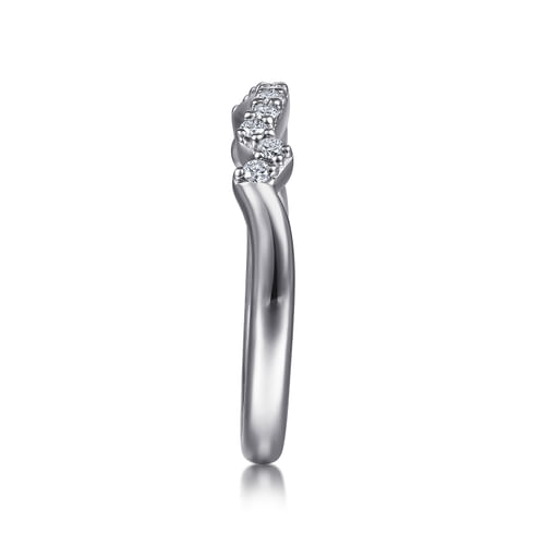 14K White Gold Matching Wedding Band
