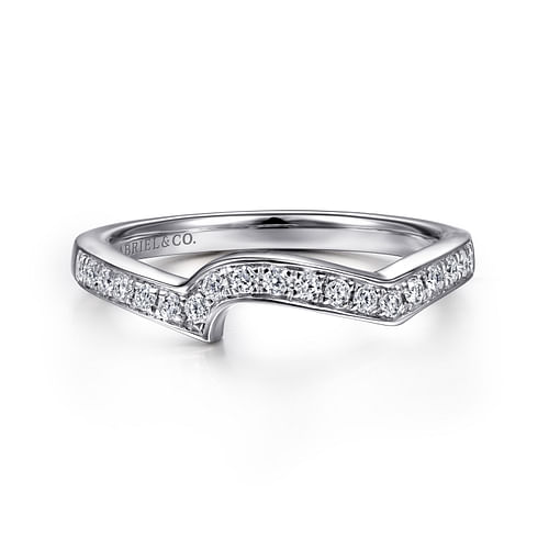 14K White Gold Matching Wedding Band