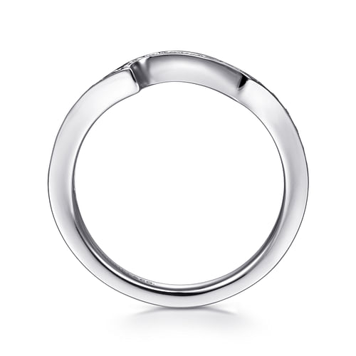 14K White Gold Matching Wedding Band