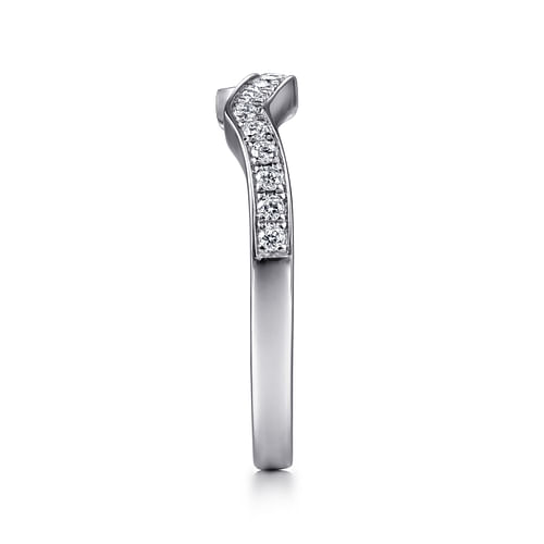 14K White Gold Matching Wedding Band