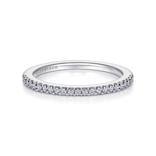 14K White Gold Matching Wedding Band
