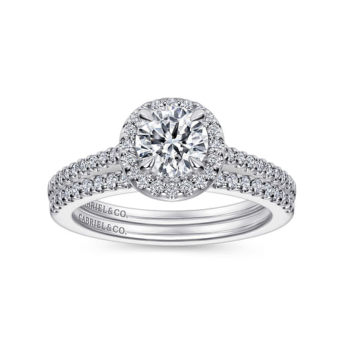 14K White Gold Matching Wedding Band