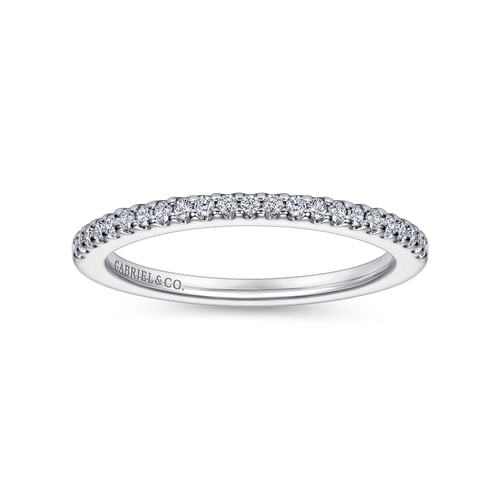 14K White Gold Matching Wedding Band