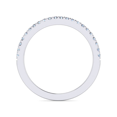 14K White Gold Matching Wedding Band
