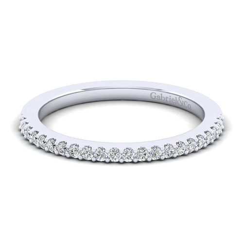 14K White Gold Matching Wedding Band