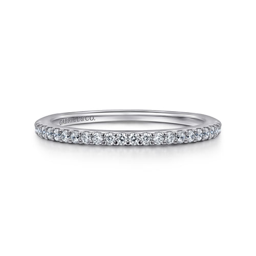 14K White Gold Matching Wedding Band